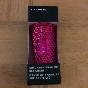 Starbucks pink keychain